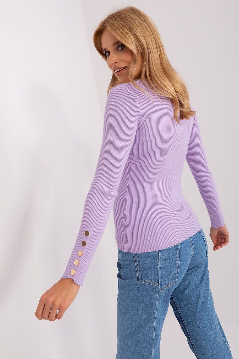 EB | Rippstrick Bluse mit Knöpfen Weich und Elegant Zeitloses Aussehen