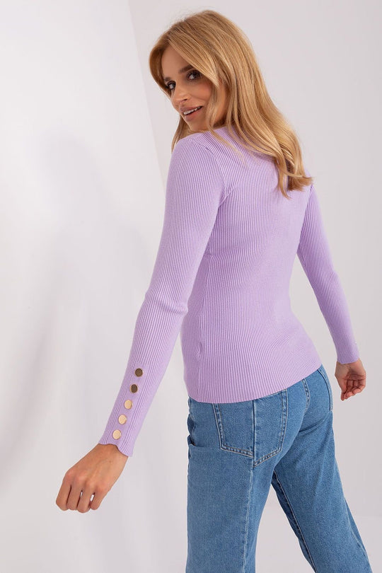 EB | Rippstrick Bluse mit Knöpfen Weich und Elegant Zeitloses Aussehen