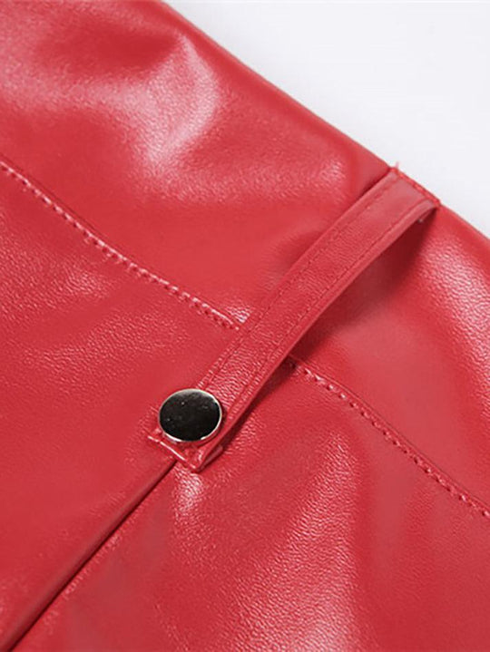 EB | Cutout Schnürung PU-Hose