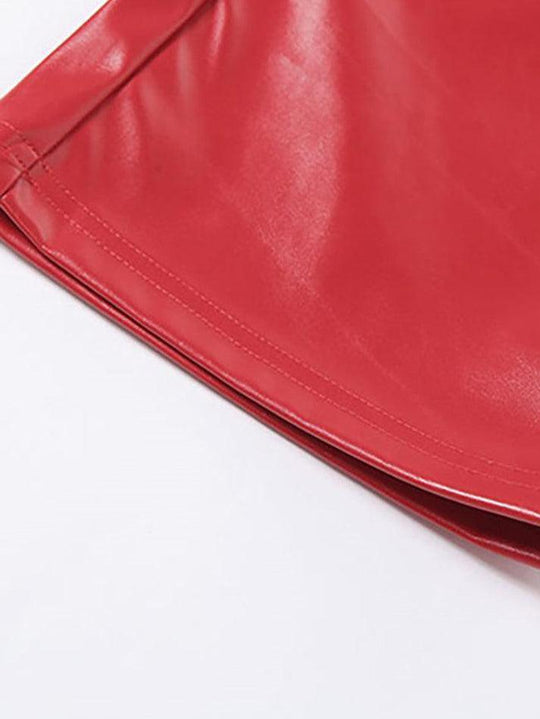 EB | Cutout Schnürung PU-Hose