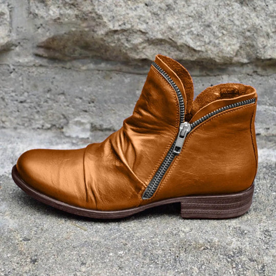 Damenstiefel mit doppeltem Reißverschluss EB EB