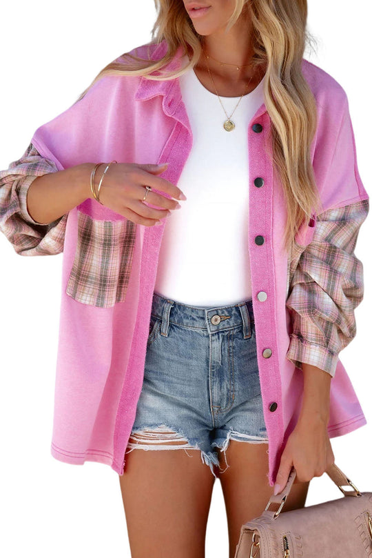 EB | Gepunktete Flanellhemden Polyester und Baumwolle Einzigartiger Look