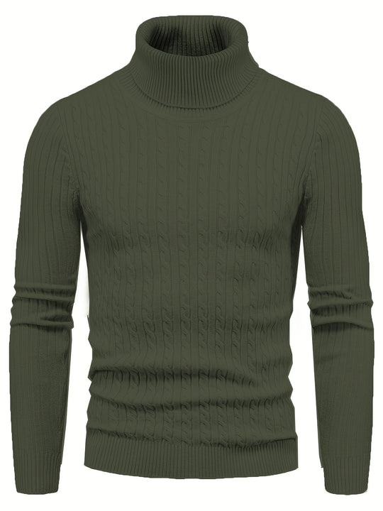 EB | Kabelstrick Rollkragenpullover Weich und Warm Perfekt für Herbst und Winter
