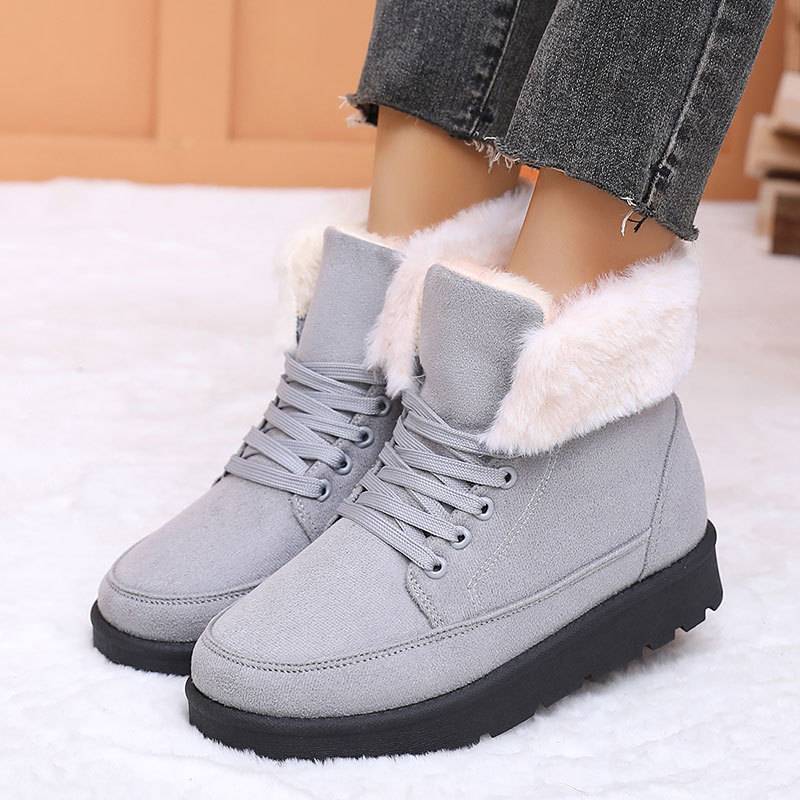 Kuschelige Damen-Winterstiefel mit Fellfutter EB EB