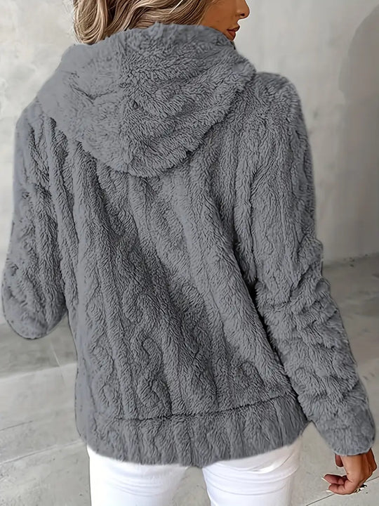 EB | Weiches Kapuzen Sweatshirt mit Reißverschluss