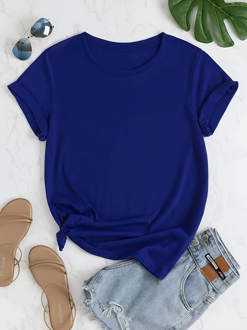 EB | Schlichtes, einfaches Rundhals-T-Shirt