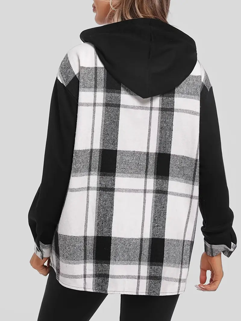 EB | Karierte Jacke mit Kapuze