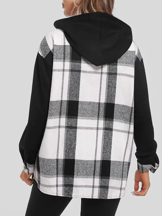 EB | Karierte Jacke mit Kapuze