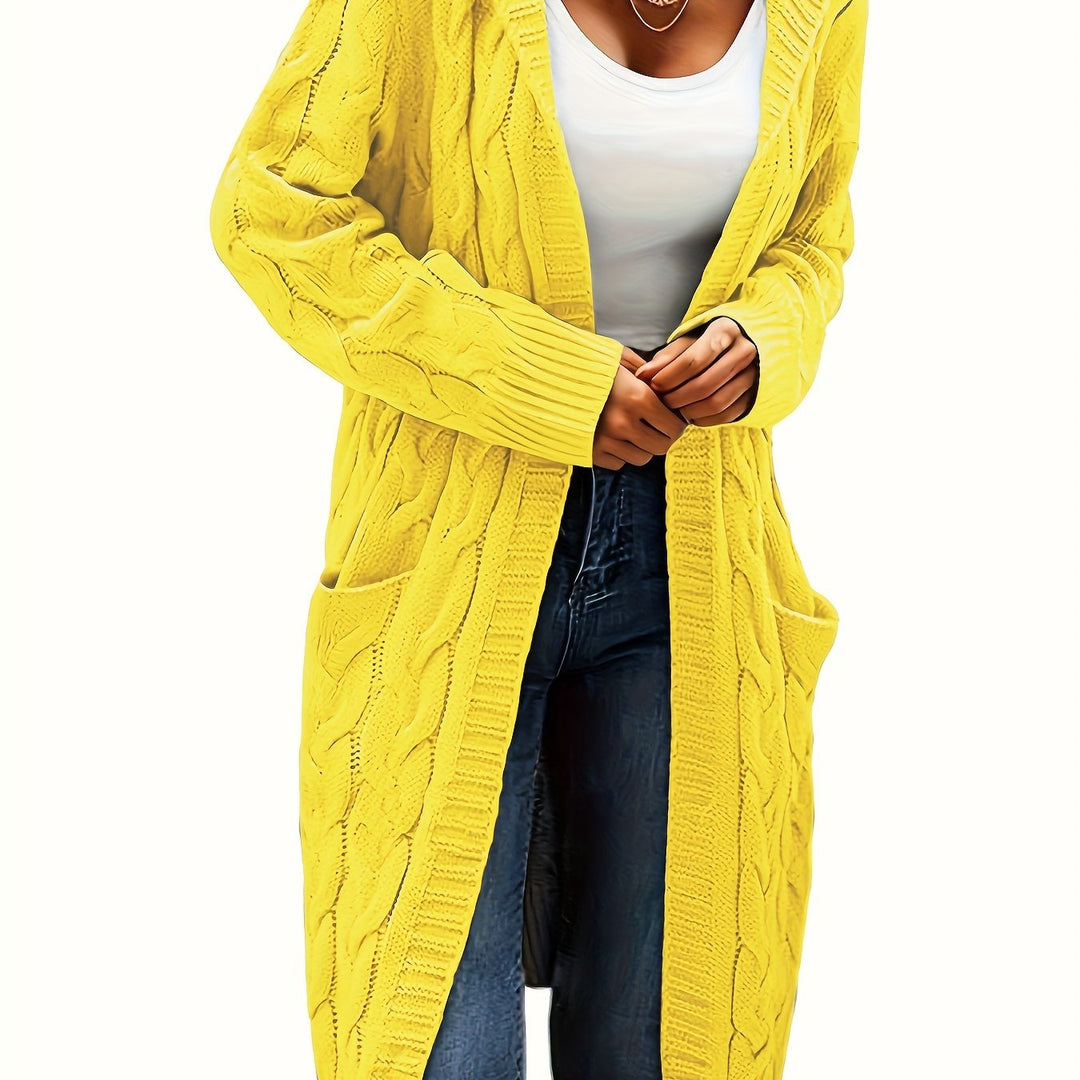 EB | Langstrickjacke mit Kapuze