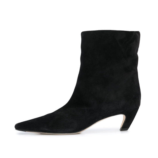 Elegante Winter-Lederstiefeletten für Damen EB