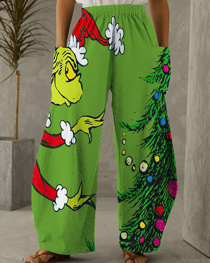 EB | Weihnachtsdruck Freizeit Hose