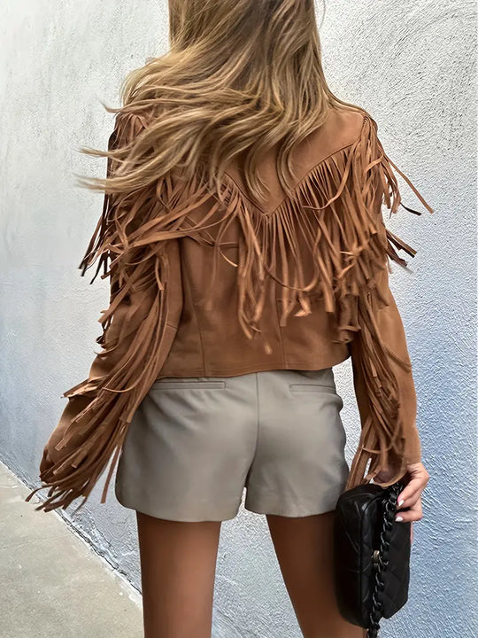 EB | Damen Fransen Wild jacke