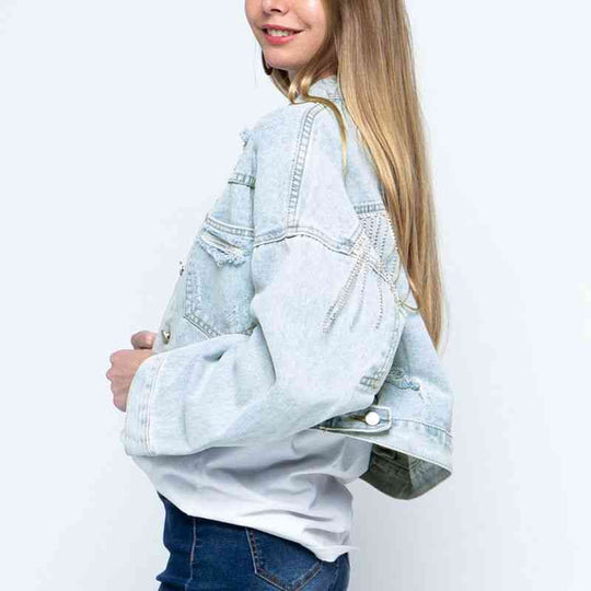 EB | Zeitgenössische Denim Jacke mit Kragen
