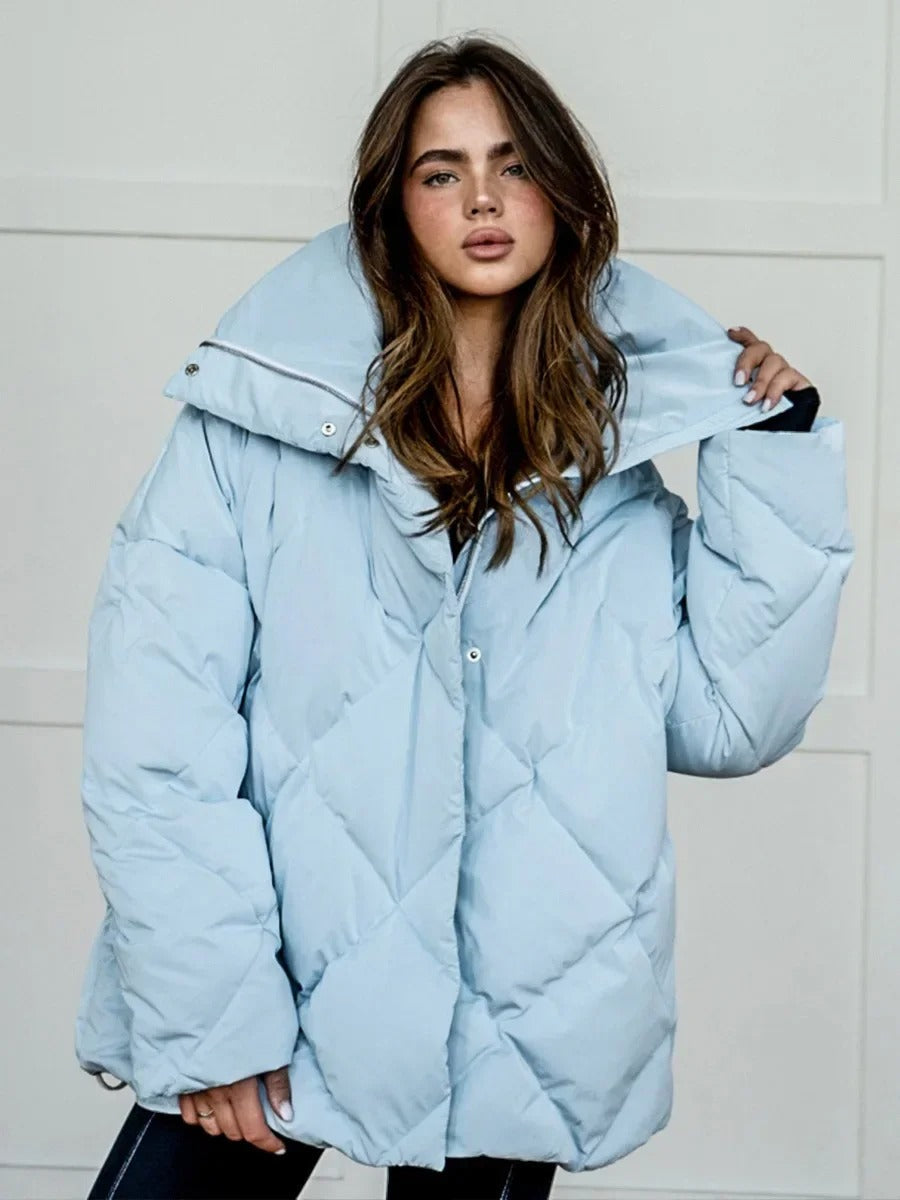 EB | Übergroße Pufferjacke mit Reißverschluss