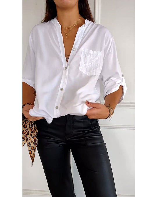 EB | Stilvolle Bluse mit Glimmer Nicht Spezifiziert Elegant und Strahlend