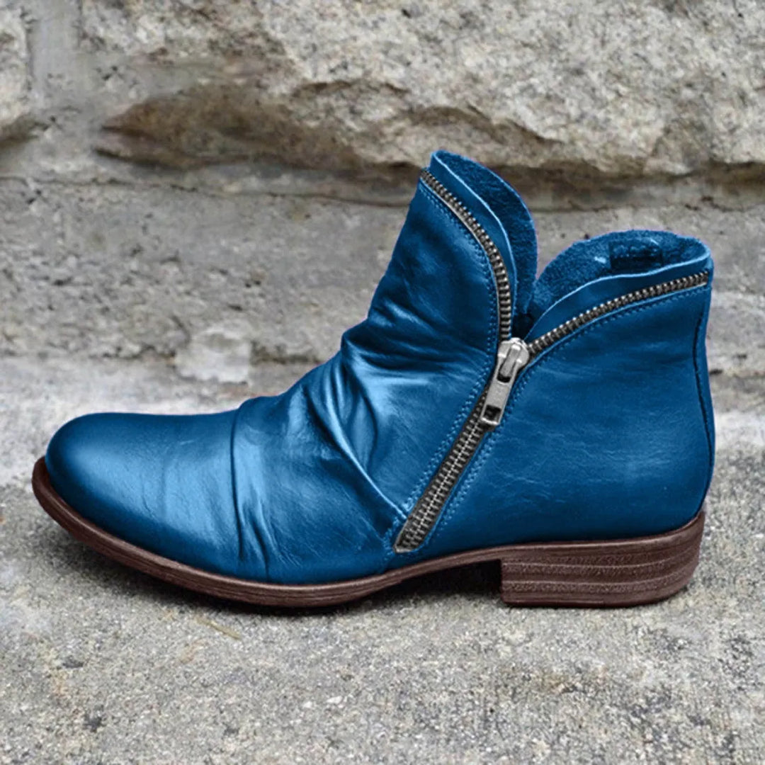 Damenstiefel mit doppeltem Reißverschluss EB EB