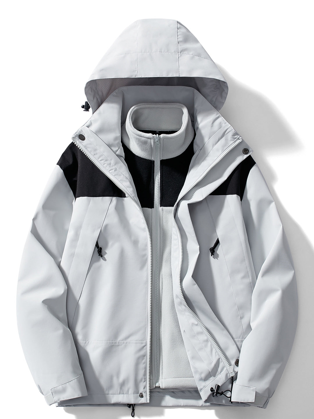 EB | Casual 3-In-1 Winterjacke mit Kapuze für Damen Ideal für Herbst Winter