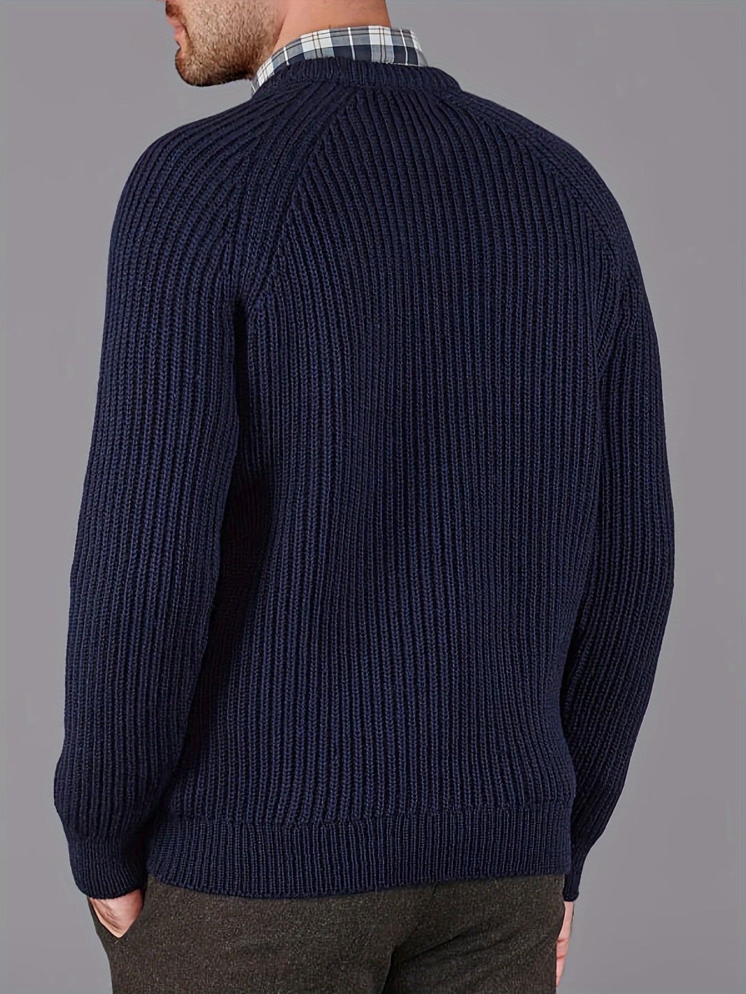 EB | Dicke Strickjacke Im Robusten Design Wolle Wärme und Komfort