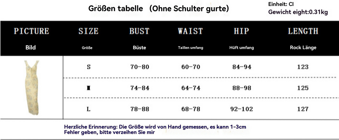 EB | Vintage bedrucktes schmal geschnittenes Strapskleid