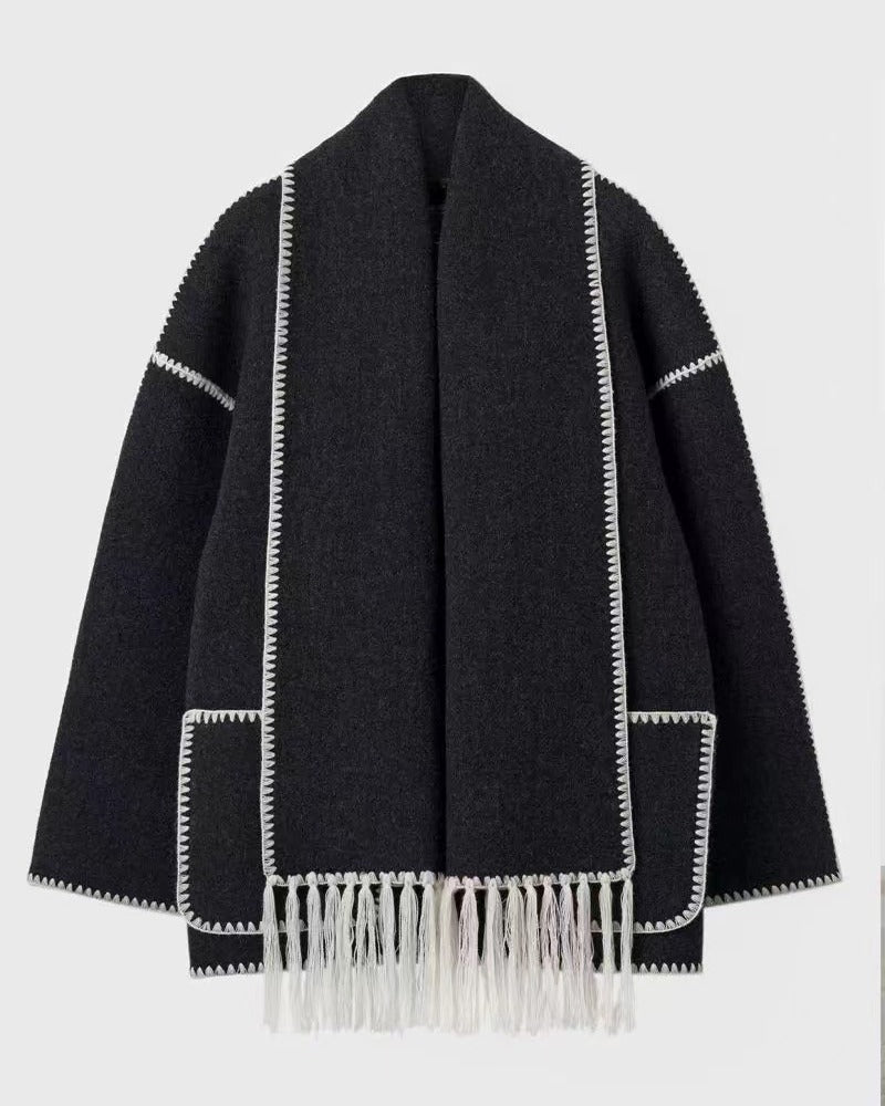 EB | Hepburn-Stil Wollcape Mantel