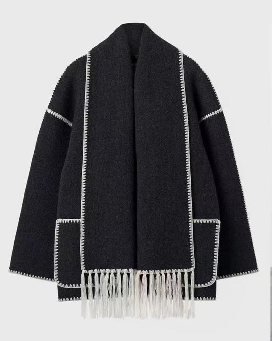 EB | Hepburn-Stil Wollcape Mantel