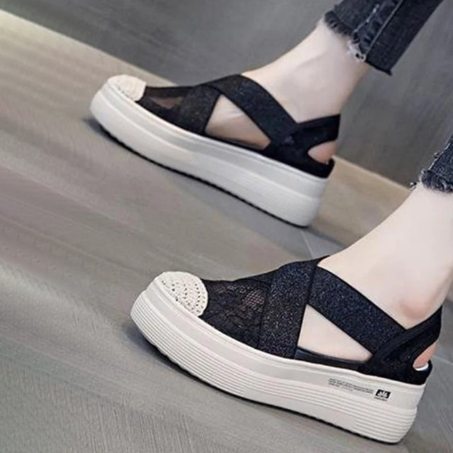 Lässige atmungsaktive Mesh-Sandalen EB