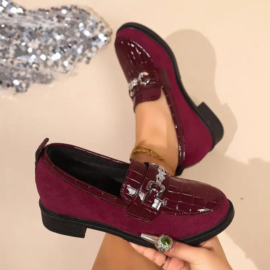 Damen-Loafer mit Metallkette EB EB