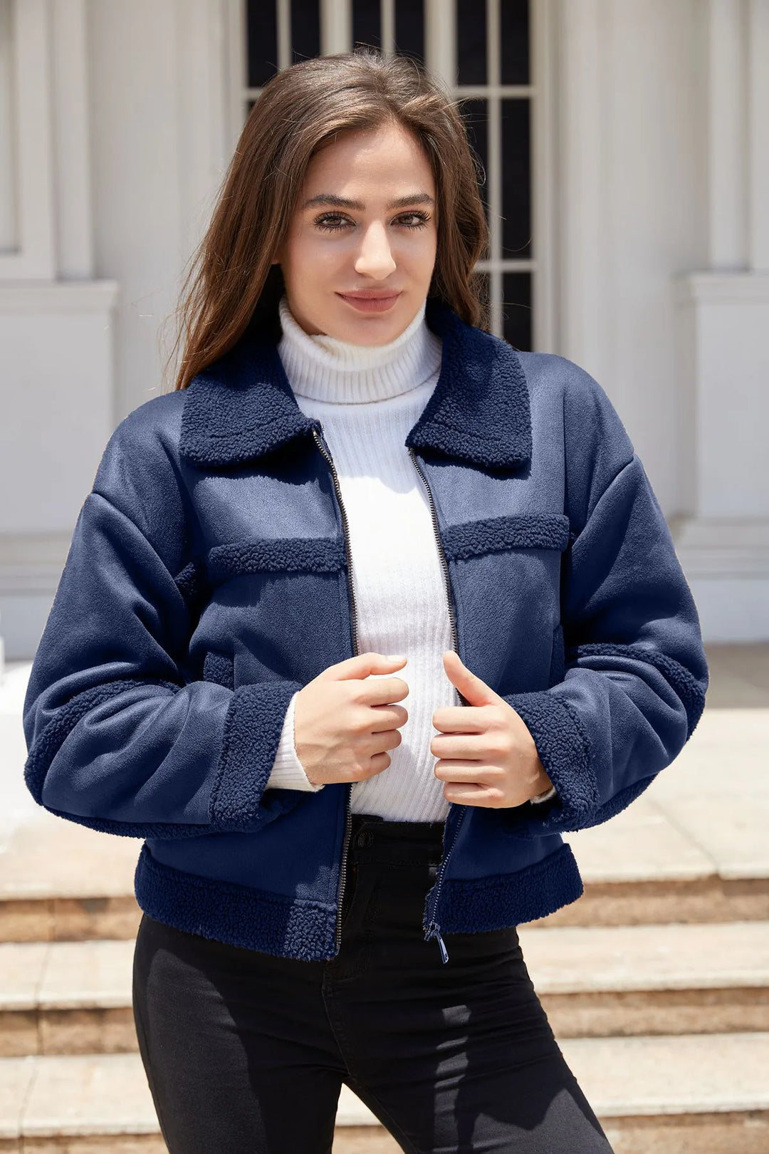 EB | Fleecejacke Warm und Trendy für Damen