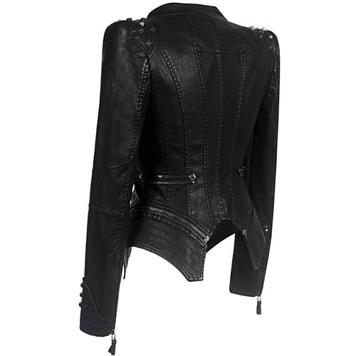 EB | Damen Gothic Kunstlederjacke