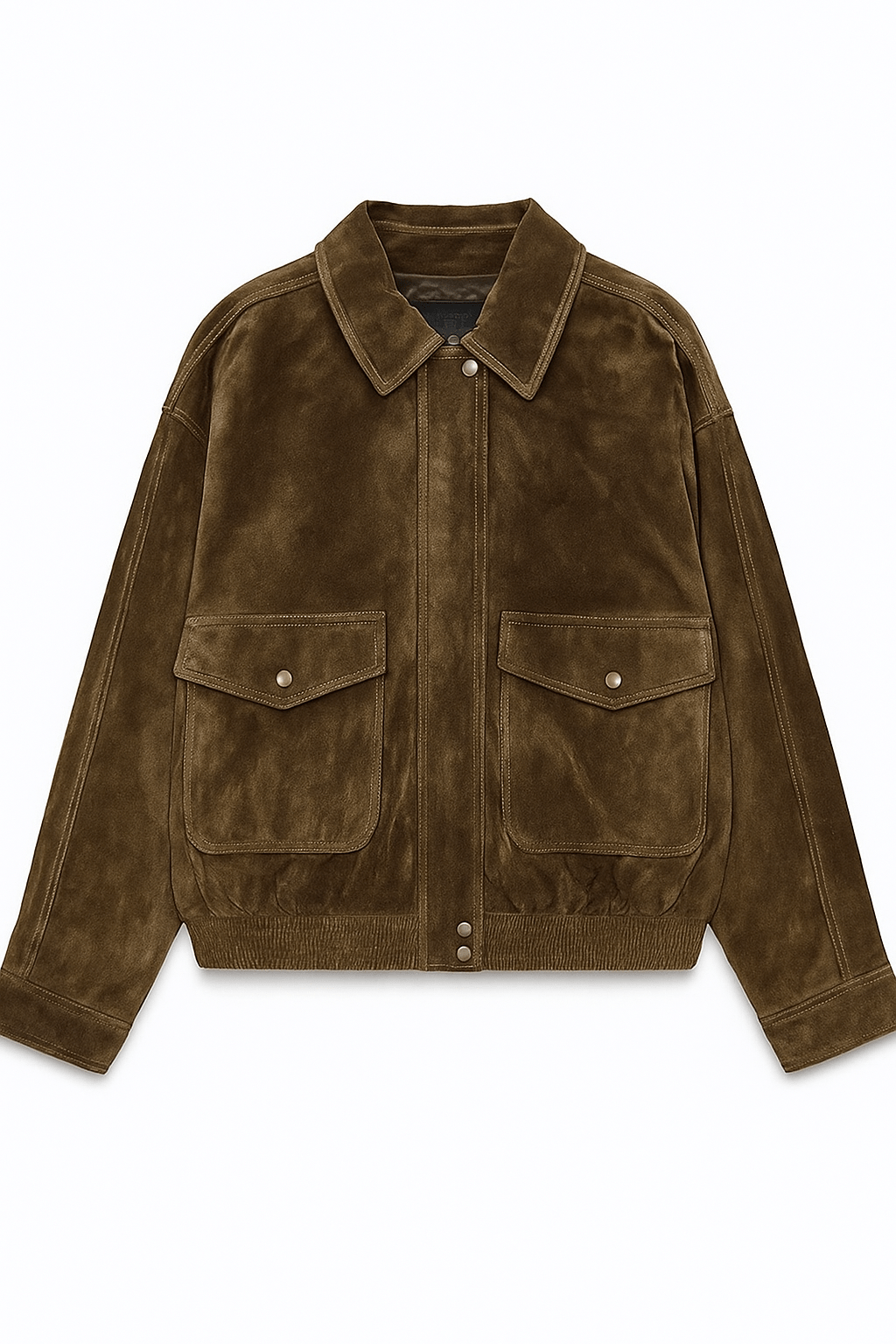EB | Klassische Damen Bomberjacke mit Kragen und Klappentaschen