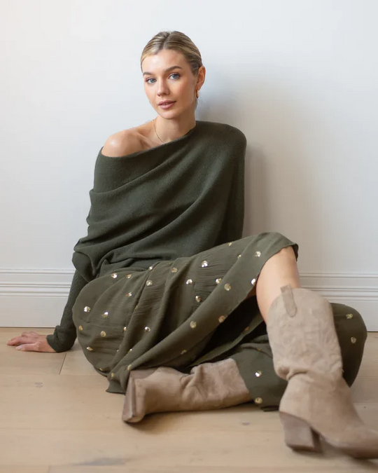 EB | Asymmetrisch Drapierter Pullover