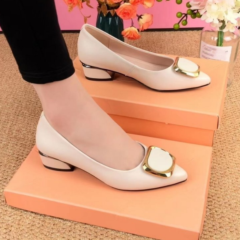 Damen-Halbschuhe mit flacher spitzer Zehe EB EB