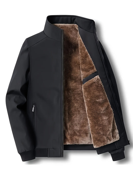 EB | Winddichte Jacke mit Imitiertem Pelzfutter Polyester Warm und Komfortabel