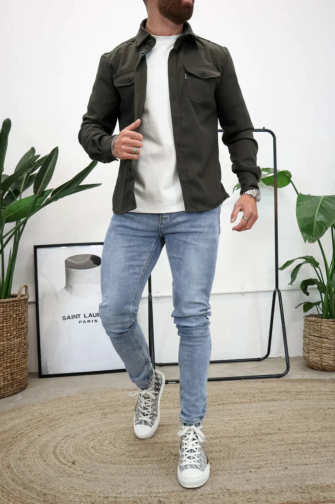 EB | Premium-Jacke mit Knopfverschluss für Herren Stylische und Bequeme Jacke