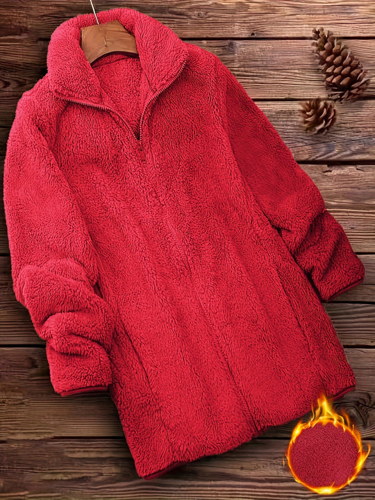 EB | Plüschjacke Polyester Weich und Warm