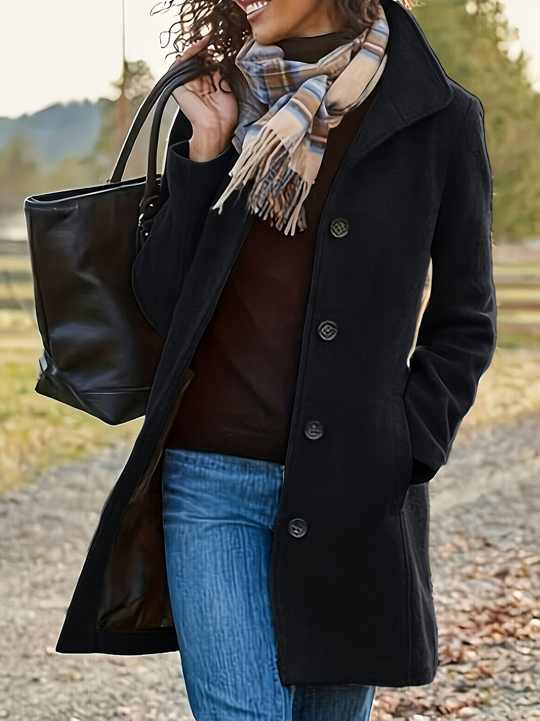 EB | Plüschjacke Polyester Warm und Stilvoll
