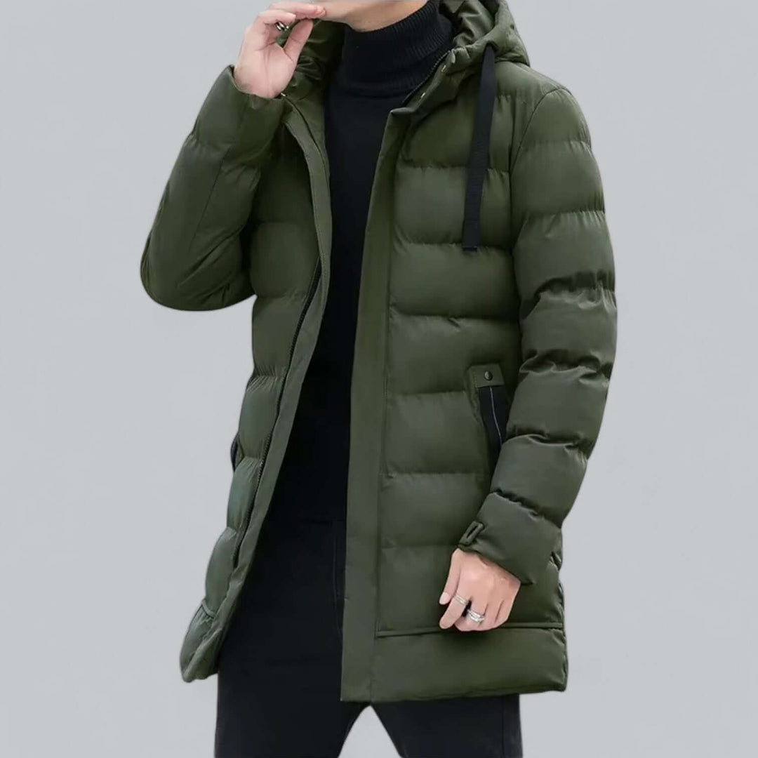 EB | Lang geschnittene gepolsterte Winter Parka Jacke
