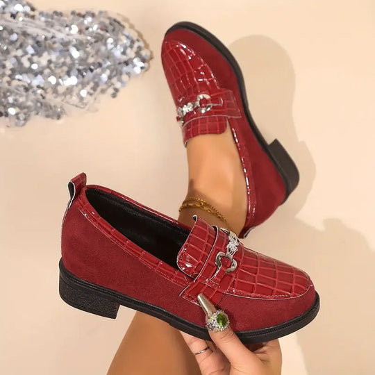 Damen-Loafer mit Metallkette EB EB