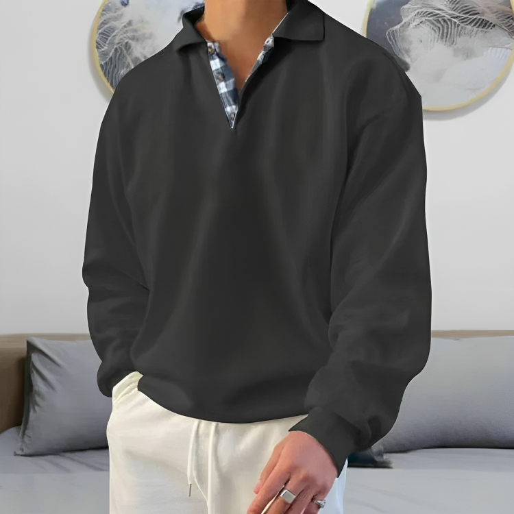 EB | Lässiger Polo Pullover Sweatshirt