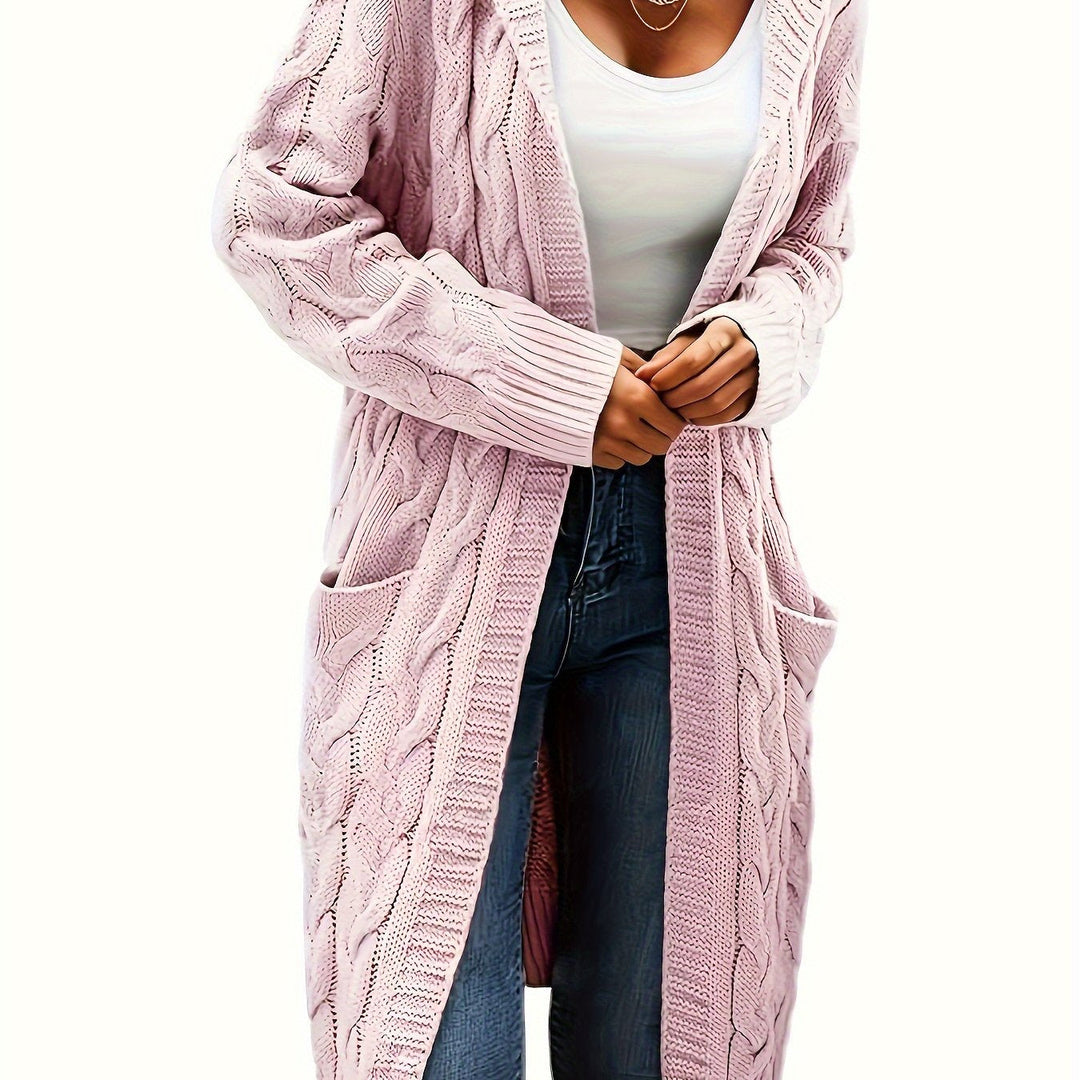 EB | Langstrickjacke mit Kapuze
