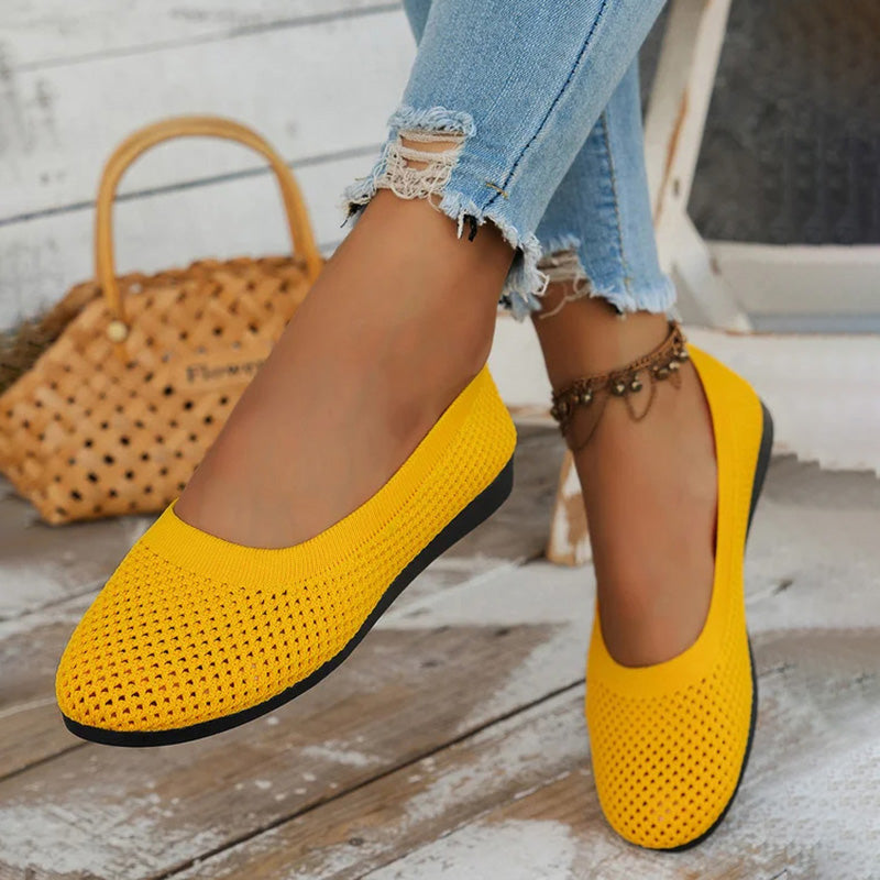 Lässige Atmungsaktive Flache Schuhe EB
