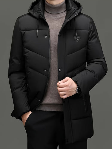 EB | Warme Pufferjacke mit Kapuze Polyester Stil und Schutz