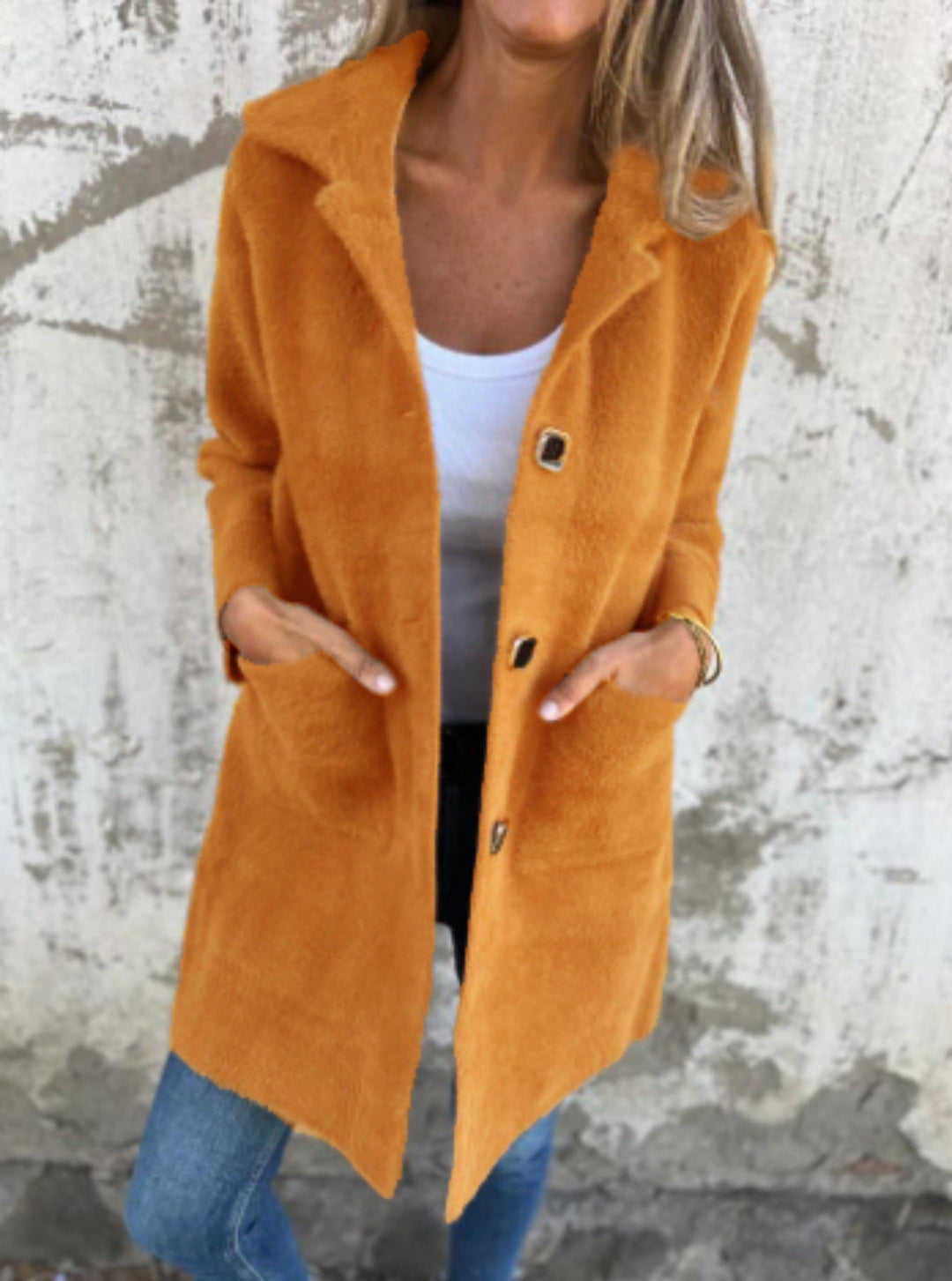 EB | Lange Jacke mit Knöpfen