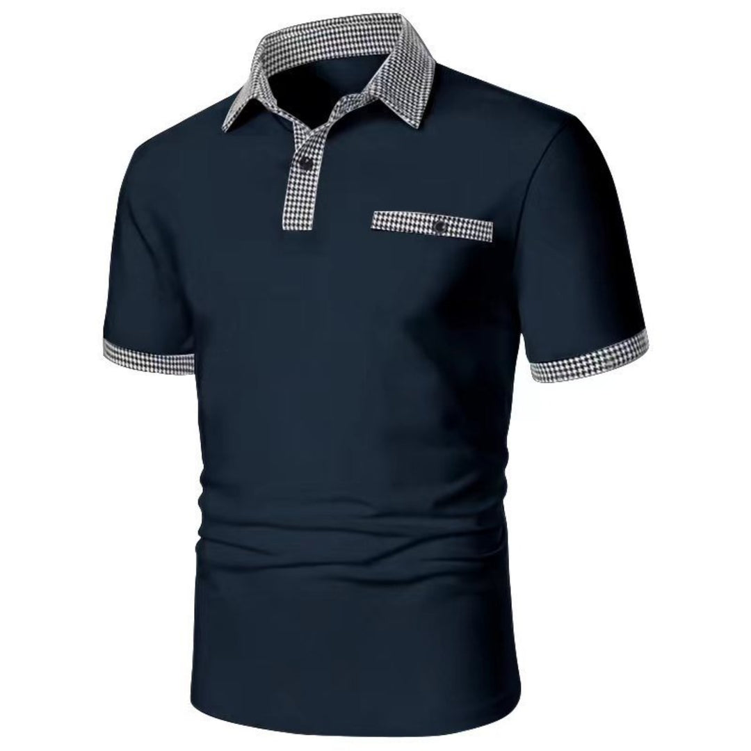 EB | Farblich passendes POLO-Shirt mit Knöpfen