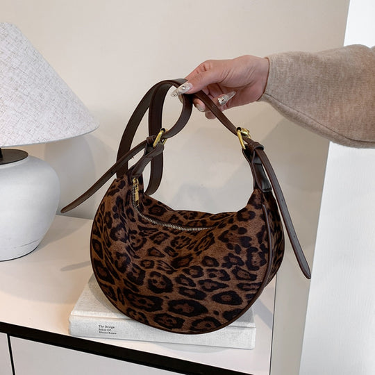 EB | Vintage Umhängetasche mit Leopardenmuster