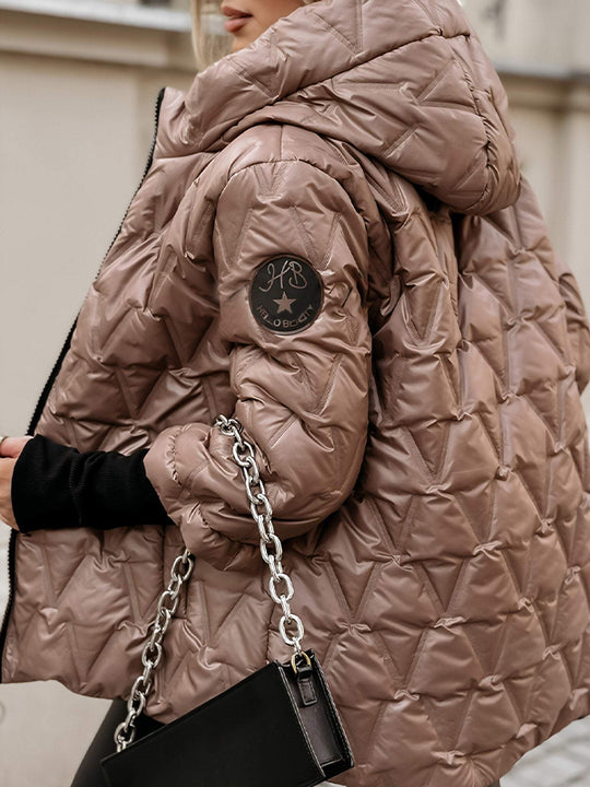 EB | Patchwork-Jacke mit Kapuze