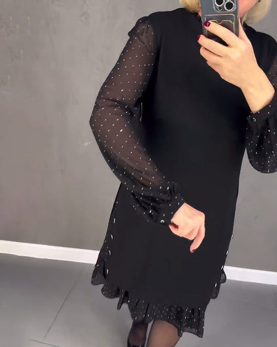 EB | Kleid mit Langen Ärmeln und Punkten