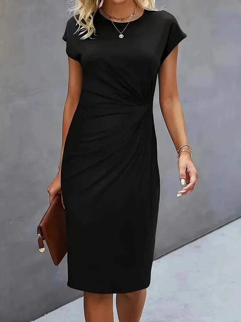 EB | Bequemes Kleid mit Rundhalsausschnitt für Frauen