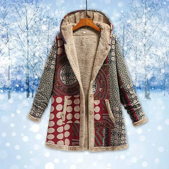 EB | Warme Jacke mit Kapuze für Damen