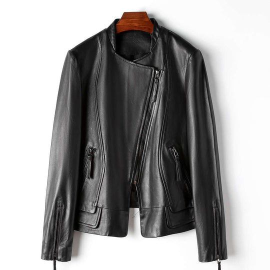 EB | Damen Stilvolle Lederjacke